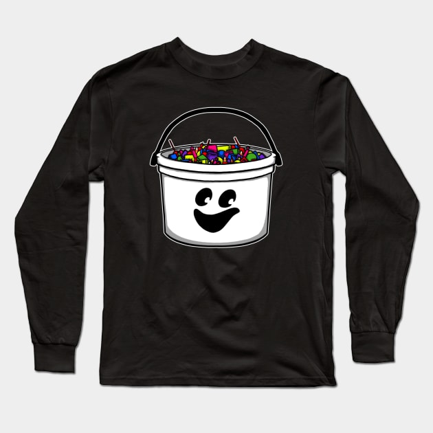 McBoo Trick or Treat Pail Long Sleeve T-Shirt by BrianPower